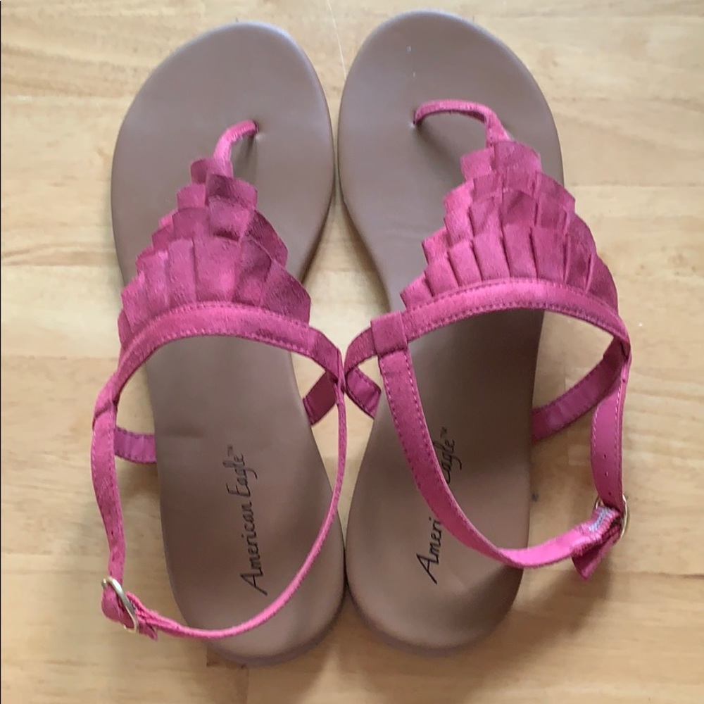 Pink American eagle sandals